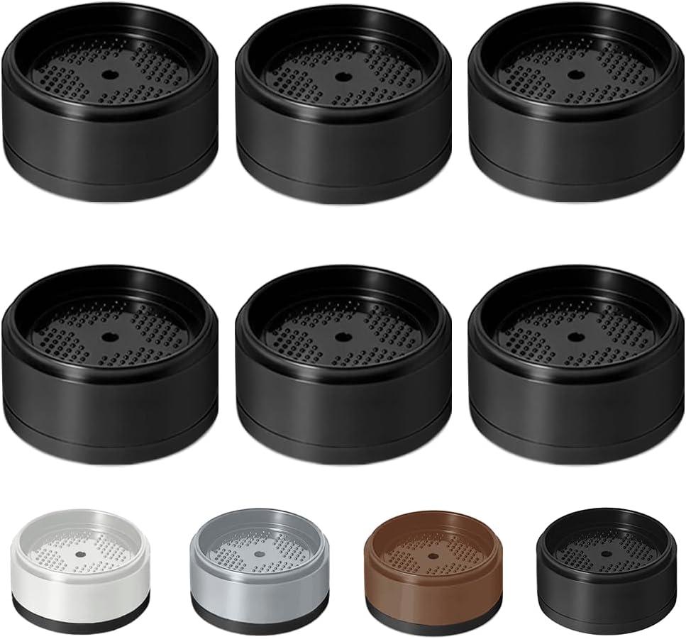 Bed Risers 1 inch, 2 inch, 3 inch, 4 inch Heavy Duty, Adjustable Furniture Riser for Table Desk Couch Sofa Chair Refrigerator Washing Machine, Stackable Bed Raisers Blocks (Black 6 Pack, 1 inch)