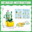 Partylamb 24 Packs Succulents Building Blocks Easter Gifts for Kids School Boys Girls, Artificial Botanical Toy EasterBasket Stuffers Exchange Gifts Classroom Prizes Birthday Party Favor Ages 6+