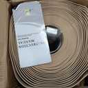 Peel and Stick Baseboard Trim, 6 Inch Rubber Baseboard Vinyl Wall Base, Flexible Baseboard Molding Trim, Adhesive Baseboard Trim Rubber Cove Base(60Ft, Beige)