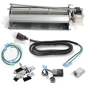 Hongso GFK4 FK4 GFK4A GFK4B Fireplace Blower Fan KIT for em3030lh-85, Heatilator NDV4236I GNDC36 GNDC33, Majestic, Vermont Castings, Monessen, CFM, Fireplace Inserts Heat Exchangers with Ball Bearings