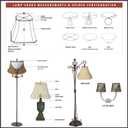 Royal Designs Shallow Drum Gather Pleat Basic Lamp Shade, Antique Gold, 11" x 12" x 8.5",BS-750-12AGL