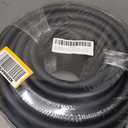 Heavy Duty Premium Garden Hose 200ft x 5/8", 300PSI Working, 1000PSI Burst, Hybrid Rubber Water Hose with Transparent Swivel Handle - Hot/Cold Water - Five Layered Braiding with Brass fittings (Black)