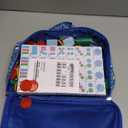 EIMEET Chinese Mahjong Game Set 146 Qulity Mahjong Blue Tiles 1.4inch Chinese Mahjong Game Set with Blue Printed Carrying Bag