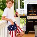 westwolf Boys Swim Trunks with Compression Liner Kids Bathing Suit 6-18 Years Swimwear (B1 Red Blue)