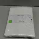 Royale Linens 100% Organic Cotton Fitted Sheet - Percale Weave - Super Soft Deep Pocket Bottom Sheets - White Elastic Sheet Queen Size - Queen Fitted Sheets Only - (60"x80"+15", White)