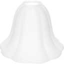 Veemoon E27 Vintage Glass Lampshade Small White Frosted Glass Lampshade European Flower Shape Lamp Shade Tulip Light Covers Replacement for Table Wall Ceiling Light Home Office Dining Room