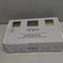 WDF300 Pieces Gold Plastic Silverware - Heavy Duty Disposable Cutlery Set Plastic Gold Silverware Set Includes 100 Forks, 100 Spoons, 100 Knives for Party Valentines Day