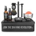 Viking Revolution Luxury Safety Razor Shaving Kit - Includes Double Edge Safety Razor, Stand, Bowl, After-Shave Balm, Pre-Shave Oil, Badger Brush - Safety Razor Kit