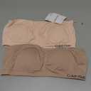 Calvin Klein Girls Seamless Bandeau Bra Multipack (X-Large, Crystal Pink/Almond)