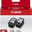 Canon PG-210 XL / CL-211 XL Genuine Ink Value Pack (2 Cartridges), Compatible with MX320/330/340/350/410/420, MP240/250/270/280/480/490/495, iP2702