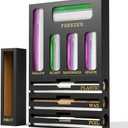 NIKUY 9 IN 1 Bamboo Foil and Plastic Wrap Organizer for Kitchen Drawer, Plastic Bag Organizer Organization and Storage, Food Storage Bag Organizer (BLACK)