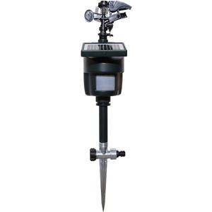 Lawn Solar Motion Sensor Water Sprinkler Motion Activated Sprinkler Cat to Deter Animals Rabbits, Birds, Dogs Repellent Outdoor Yard Motion Sensor