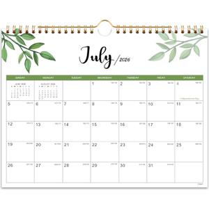 Calendar 2026-2027 - Wall Calendar 2026-2027, Jul. 2026 - Dec. 2027, 11" x 8.5", Small 18 Monthly Calendars 2027 with Thick Paper and Julian Date