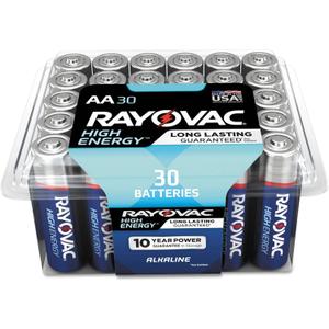 Alkaline Aa Batteries 30/Pack Qty: 30