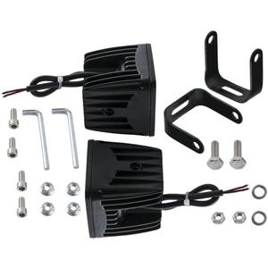 2pcs 3 Inch Cube Work Light Bar Fog Driving Lamp Yellow For Pickup Wagon Aftermarket