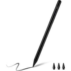 Stylus Pen for iPad (2025-2018),Tilt Sensitivity Palm Rejection Fast Charge Stylus Pencil,i-Pad Pencil for iPad 11th A16/10/9/8/7/6th & Pro 13/12.9/11(M4) & Air 13/11(M3/M2) & Mini A17 Pro/6/5(Black) (1pack)