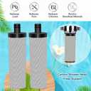 Replacement Water Fiter for Shower Head Filter System,Campatible with AQUAYOUTH 2.0 Carbon Shower Head Filter System,Removes Heavy Metals and Chlorine.(3 Pack)