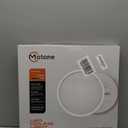 Matane 15.4in LED Flush Mount Ceiling Light with Night Light, 36W Dimmable Light Fixture, 3000K/4000K/5000K Selectable, Low Profile Ceiling Lights for Bedroom, Kitchen, Hallway, White