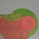 Bucherry 12 Inch Wood Strawberry Cake Stand Berry First Birthday Cupcake Holder for Strawberry Party Birthday Decorations Fruit Dessert Tower for Baby Shower Summer Holiday Party Table Decor Supplies