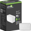 Leviton Wi-Fi Bridge for No-Neutral Decora Smart Dimmers and Switches (DN6HD and DN15S), Works with My Leviton, Alexa, Google Assistant, Apple Home/Siri & Wire-Free 3-Way, MLWSB-1RW, White
