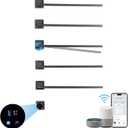 Smart Wall Mounted Towel Warmer Hardwired 93W Heated Rack with WiFi Voice Controlled, 180 Rotation, 115-145F Adjustable, 24H Timer, Modern Gray Bathroom Heated Towel Rack