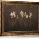 DNEJZKI Vintage Gold Frame Hyacinth Wall Art Rustic Farmhouse Flower Botanical Wall Decor Retro Floral Landscape Painting Picture Cottagecore Plant Canvas Prints for Living Room Bedroom Office Deco