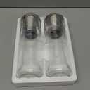 Home EC Premium Stainless Steel Sea Salt and Pepper Grinder Set of 2 - Adjustable Ceramic - Tall Glass Salt and Pepper Shakers - Kitchen Spice Mill W/Funnel & EBook