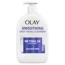 Olay Face Wash, Daily Facial Cleanser with Retinol, Peptides & Glycerin - Smoothing, Noursihes Skin Surface, Hydrates while Cleansing - Sulfate-Free, Paraben-Free, 16 Oz
