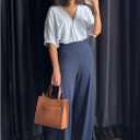 NEW YOUNG 3 Pack Women's Wide Leg Pants with Pockets High Waist Loose Sweatpants Casual Lounge Yoga Workout Palazzo Size XL