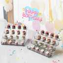 Acrylic Display Shelf,Risers Display Stands,Perfume Organizer,Cupcake Stand,Tiered Display Stand,Sticker Display,Card Stands For Display,Card Display Stand,Figure DisplaySpice Rack(6 Tier)