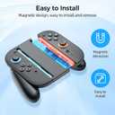 HUDOBBYE Switch 2 Grip for Nintendo Switch 2 Joy con- Comfortable Anti-Slip Joy Con Magnetic Mount Accessory, Controller Grip Without Charging Function, Compatible with Switch 2 Joycon