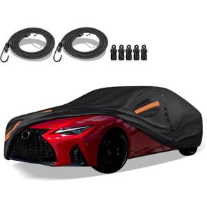 16-Layer Special Full Car Cover Fit for 2005-2024 Lex-us IS250 IS300 IS350 IS500, Ultra Heavy 600D Oxford Cloth, All-Weather Protection Summer Sun Exposure and Winter Snow Rain Dust UV