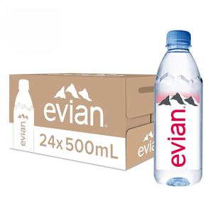 Evian Natural Spring Water, 1 L bottles, 6 pack (EXP 12/31/26)