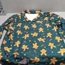 Spark Paws Christmas Matching Dog and Owner Pajama Top, Festive Holiday Family Outfit Sets (Medium, Top - Gingerbread Man)