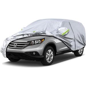 SUV Car Cover Custom Fit Honda CRV CR-V from 1995 to 2025, Waterproof Car Cover All Weather for Automobiles Outdoor Indoor with Zipper Door, Sun Rain Dust Snow Protection