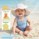 Zando UPF 50+ Baby Sun Hat for Baby Girl Boy 0-4T - Wide Brim Toddler Bucket Hat Adjustable Strap Infant Hats for Outdoor