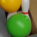 Liberry Kids Bowling Set, 10 Plastic Toy Bowling Pins & 2 Balls, Toddler Indoor Outdoor Sports Games, Educational Birthday Gifts for Boys Girls Ages 2 3 4 5 (White)