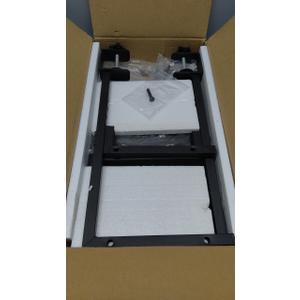 IBUYKE Clamp on Desk Organizer Shelf,12.9 inches Desk Extender Shelves, Above or Below Desk 2Tier Adjustable Storage Shelves for Desktop Accessories,Black,TMZ007B