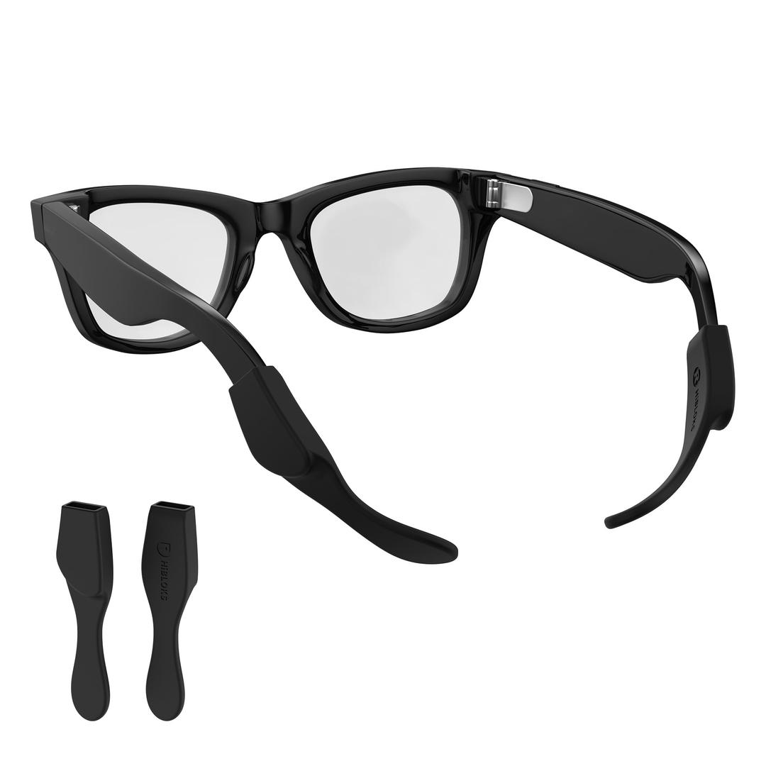 HiBloks Glasses Ear Cushion for Ray-Ban Meta Wayfarer/Skyler/Headliner Gen 2 Smart Glasses Accessories, Anti-Slip & Silicone Eye Glasses Ear Grippers for Ray Ban Meta Gen 2 Smart Sunglasses Ear Grip