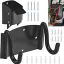 Wheelbarrow Storage Bracket - 90 lbs Capacity, Heavy Duty Storage Hook for Most Wheelbarrows Designs, Comes with a Spring Loaded Lift Latch Safety Catch Feature