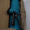 Orbit 26381 Coil Garden Hose, 25 Feet, with 8-Pattern Hose Nozzle (Blue)