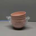 Lnrkai 5 PCS Pink Cereal Bowls, 24 OZ Unbreakable Wheat Straw Bowls, Injection Molded Polypropylene (PP), Modern Style, Round, 5.9 x 3.1 Inches, Dishwasher & Microwave Safe