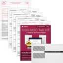 Adams 1099 MISC Forms 2025, 4-Part Kit for 26 Recipients, Includes 26 Envelopes, 3 1096 Forms, QuickBooks Compatible, eFile Access and Printing Through Adams Tax Forms Helper Software (1017228)