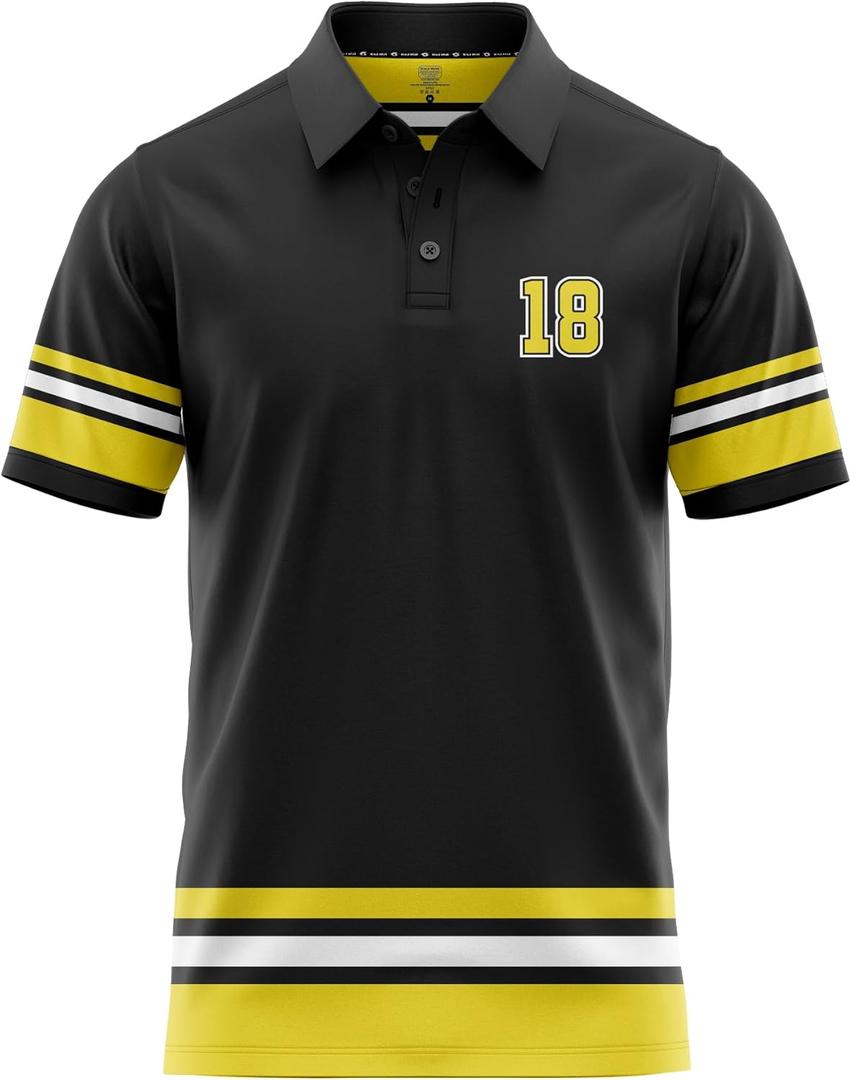 Funny Parody Golf Polo Shirt  Fun Movie Performance Quick Dry UPF Sun Protection Moisture Wicking Casual Wear Shocker Golf (3X-Large, Gilmore 18)