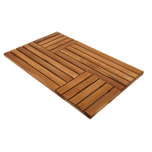 Utoplike Teak Wood Bath Mat, Shower Mats for Bathroom 32 x 20 inch Large