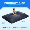 Hobestluk Adult Bean Bag Chair 3 in 1 Convertible Large Bean Bag Sofa