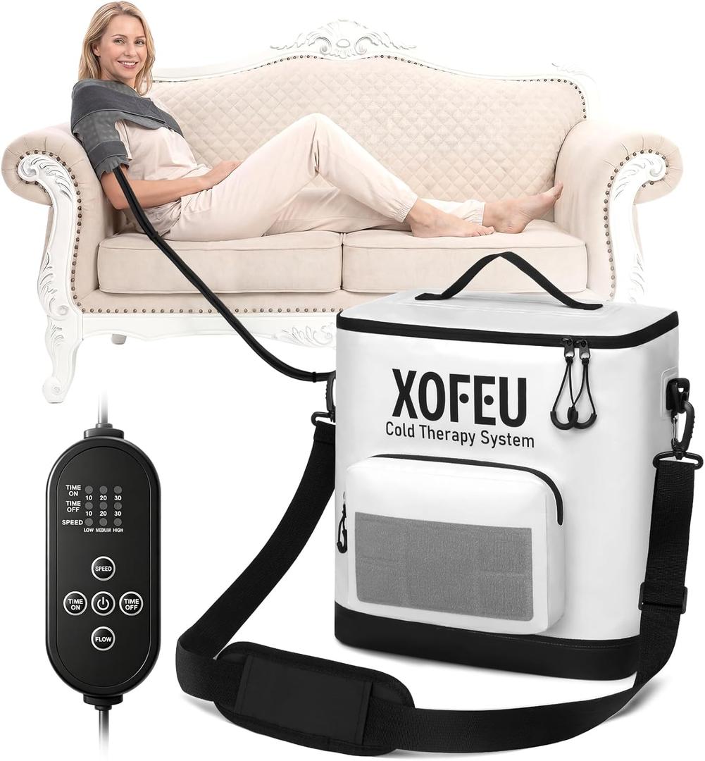 Cold Therapy Machine, Program Timer Ice Machine for Shoulder After Surgery, 19Qt Portable Cold Therapy Recovery System, Pain Relief, Quiet Working