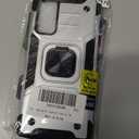 for Samsung Galaxy S20 FE 5G Case with Ring Holder Stand Heavy Duty Military Grade Shockproof Hybrid Rugged Drop Protective Cover for Samsung Galaxy S20 5G 6.5 Inch, Silver 6.17