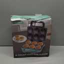 SugarWhisk 6-Count Cupcake Maker Machine, Bakes 6 X 2.5 Inch Cupcakes, Muffins, Pizza Cups, Cinnamon Buns, Cool-touch Handle, Non-stick Coating, Recipe Included, Graphite