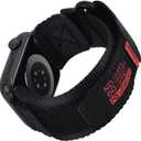 Nereides Compatible with Apple Watch Series 11 Band Series 10/9/8/7/6/5/4/SE/SE2/SE3/Ultra 3/2/1, Nylon Sports Strap with Woven Design for 49mm/46mm/45mm/44mm (XL, Black)